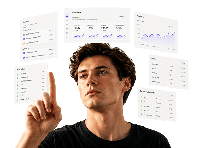 Professional reviewing automation dashboard interfaces